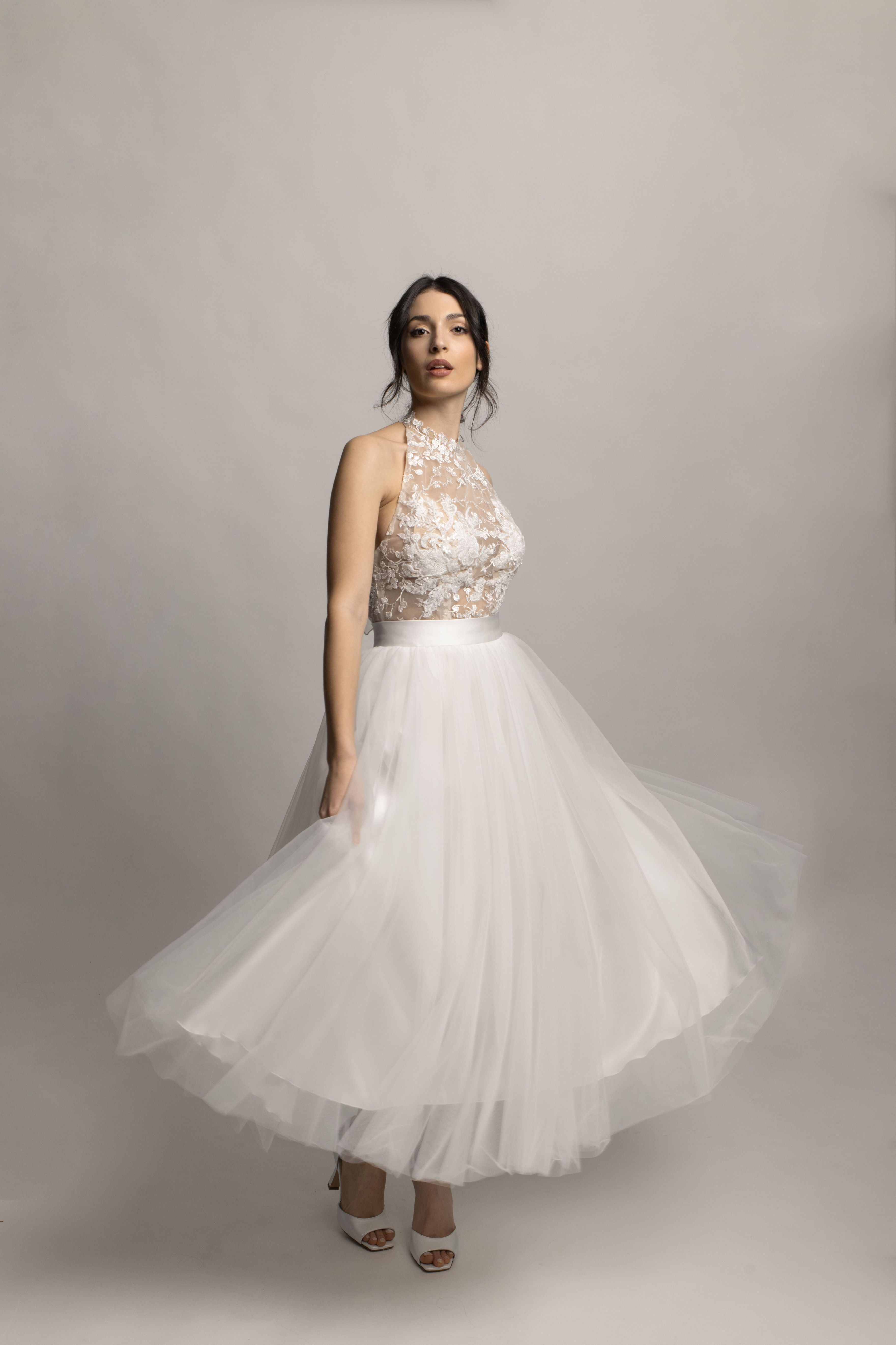 Gonna In Tulle YM YOUMU - Lunghezza 55 Cm, Vita Regolabile 52-100 Cm, Per Cosplay, Principessa, Sposa