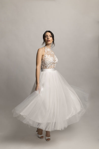 Gonna Midi Abito In Tulle Donna Abito Tulle Kontatto Gonna Tulle